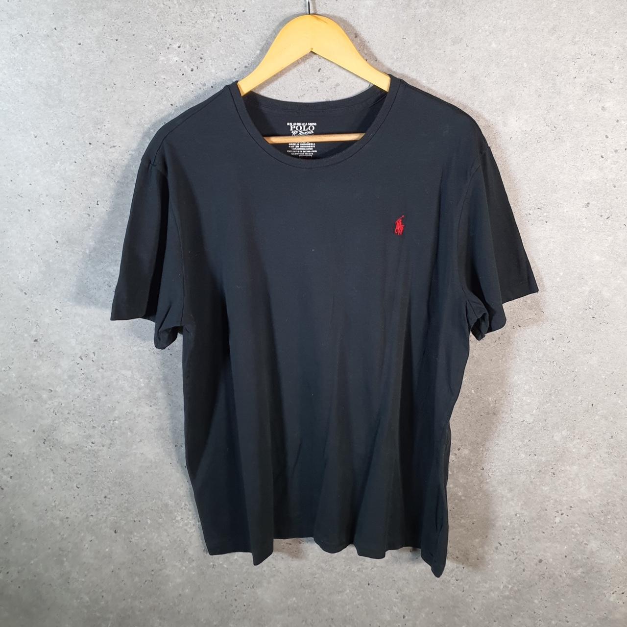 Vintage Ralph Lauren Polo Sport T Shirt Men’s XL Black Slim Fit Embroidered Pony C8658