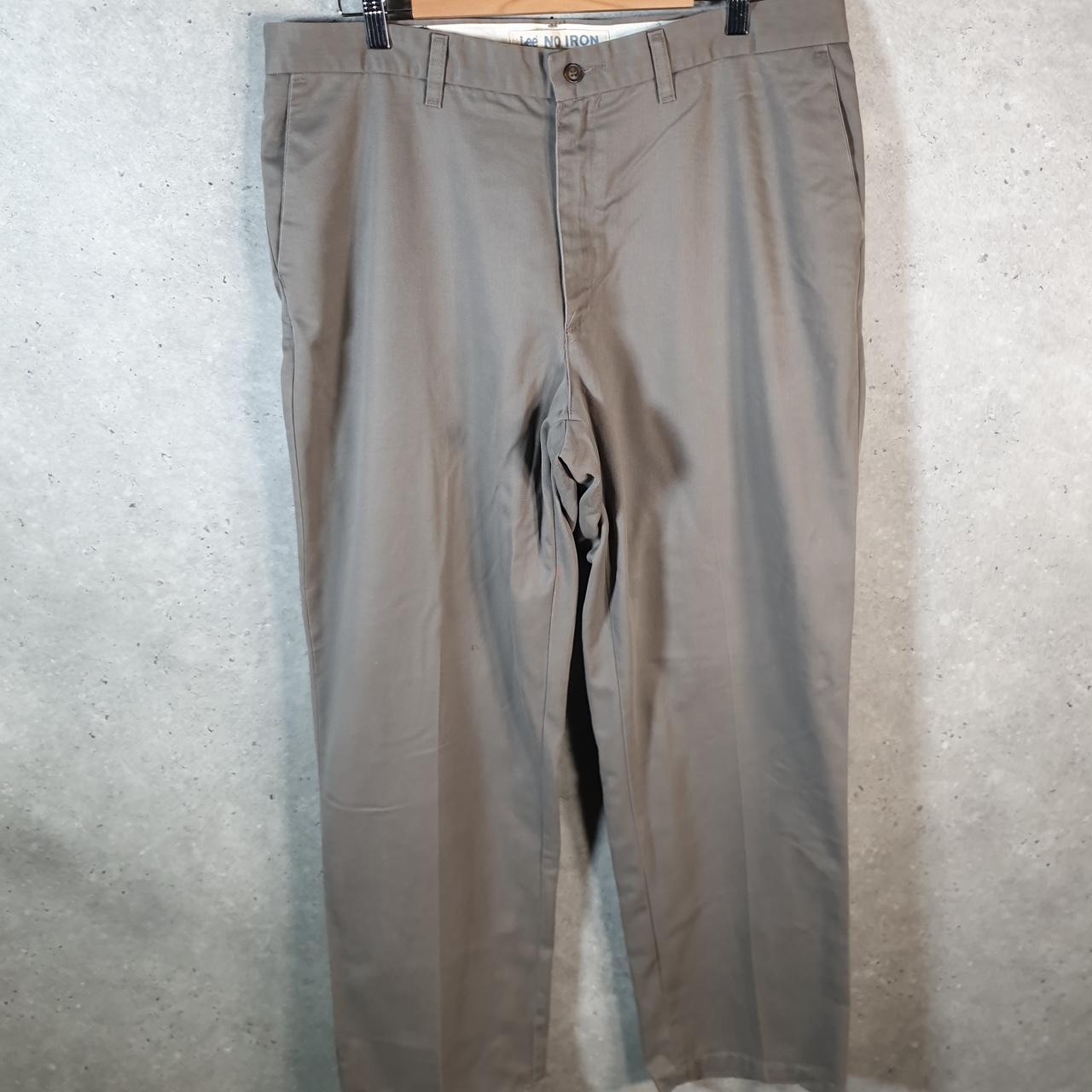 Vintage Lee Pant Chino Trousers Men’s W38 L32 Grey Relaxed Straight Big Fish Vintage
