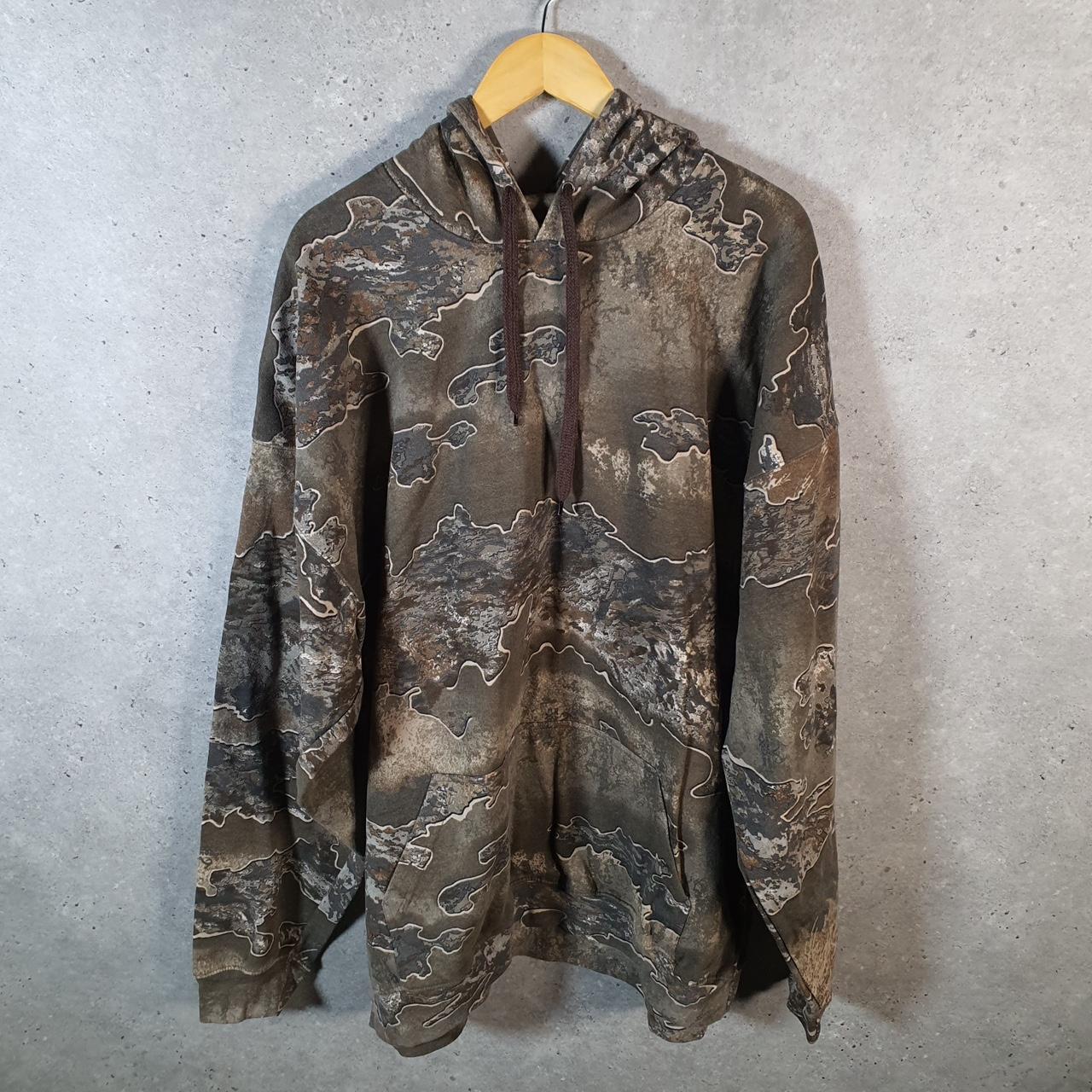 Vintage Kings Camo RealTree Camouflage Hoodie Men’s 3XL Brown Huntings