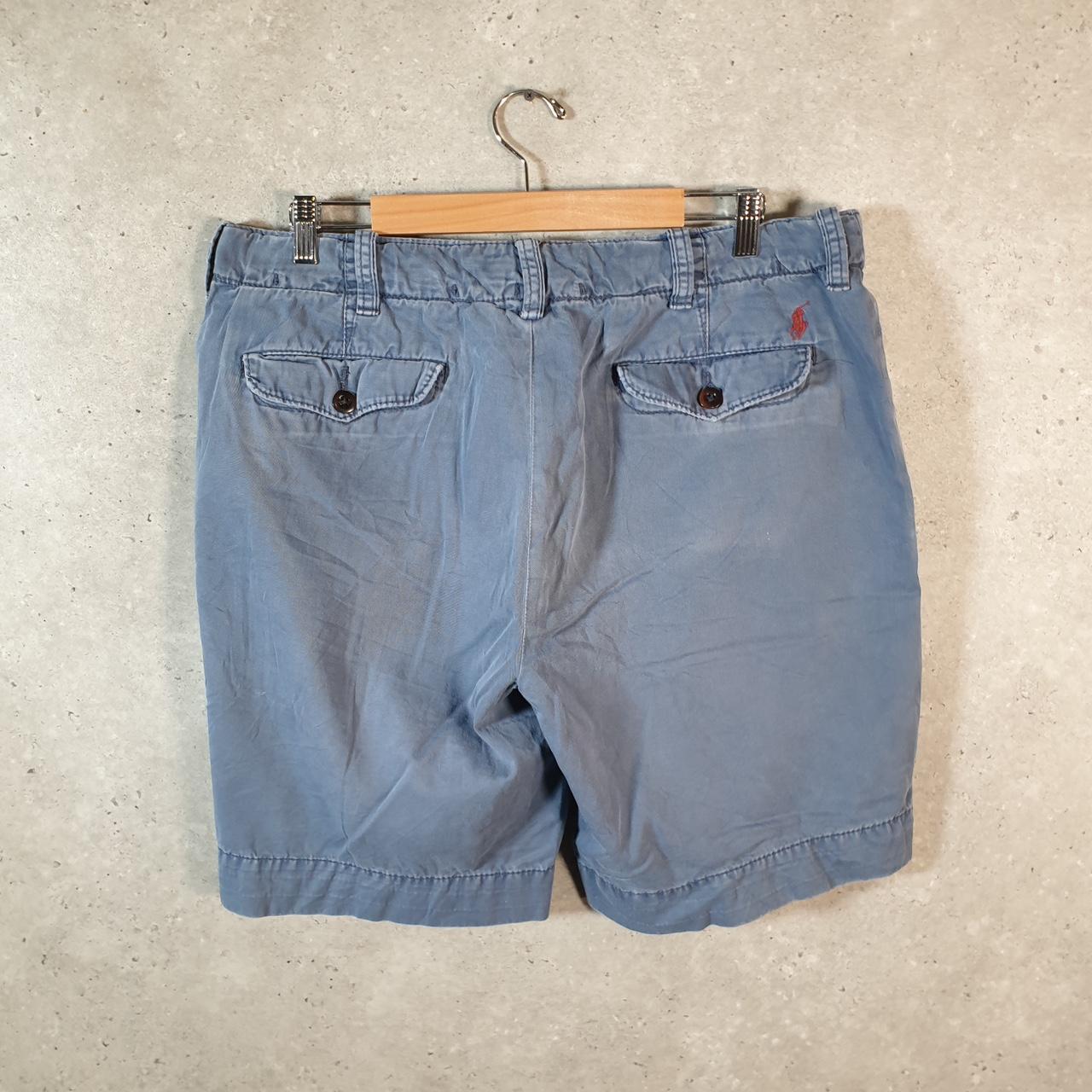 Vintage Ralph Lauren Polo Shorts Jorts Chino Cargo Men’s W36 Blue Baggy Cotton