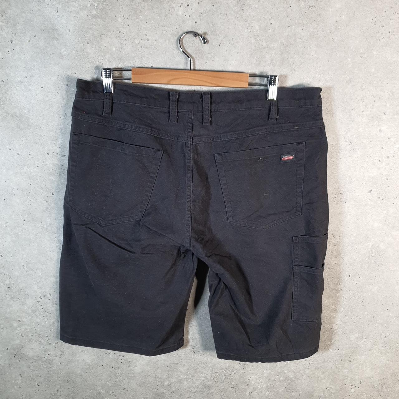 Vintage Dickies Baggy Chino Shorts Jorts Cargo Mens W36 Black Regular Fit