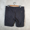 Vintage Dickies Baggy Chino Shorts Jorts Cargo Mens W36 Black Regular Fit