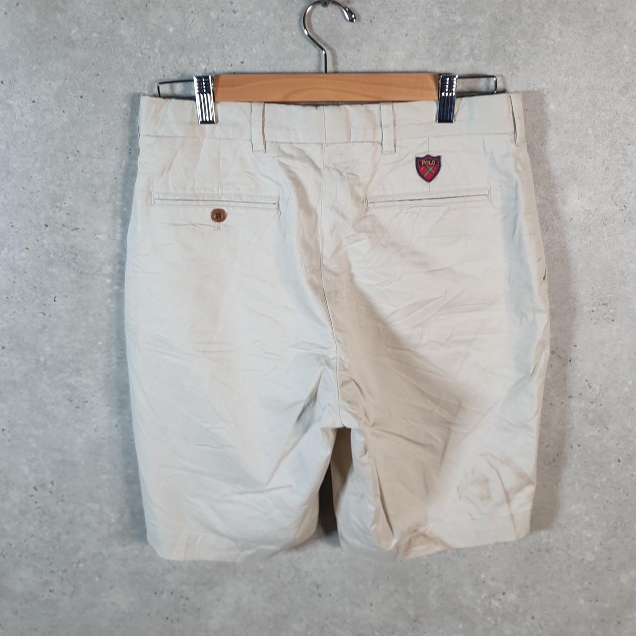 Vintage Ralph Lauren Polo Shorts Jorts Chino Cargo Men’s W30 Beige Baggy Cotton