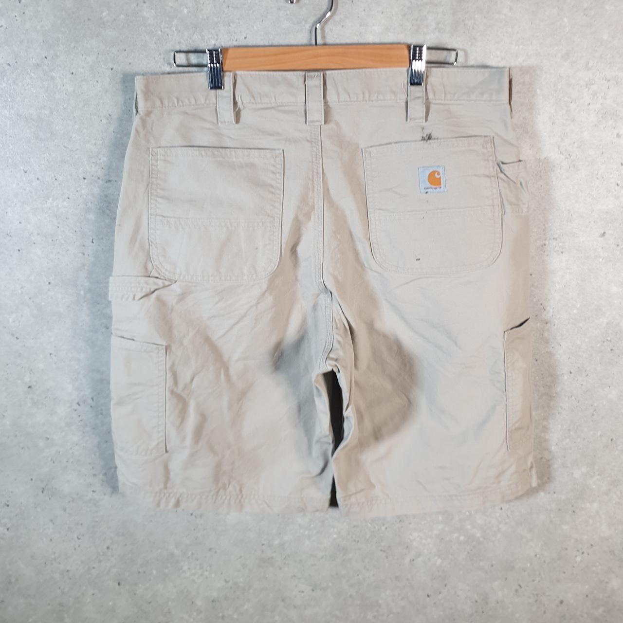 Vintage Carhartt Baggy Carpenter Shorts Jorts Cargo Men’s W36 Brown Original Fit Workwear