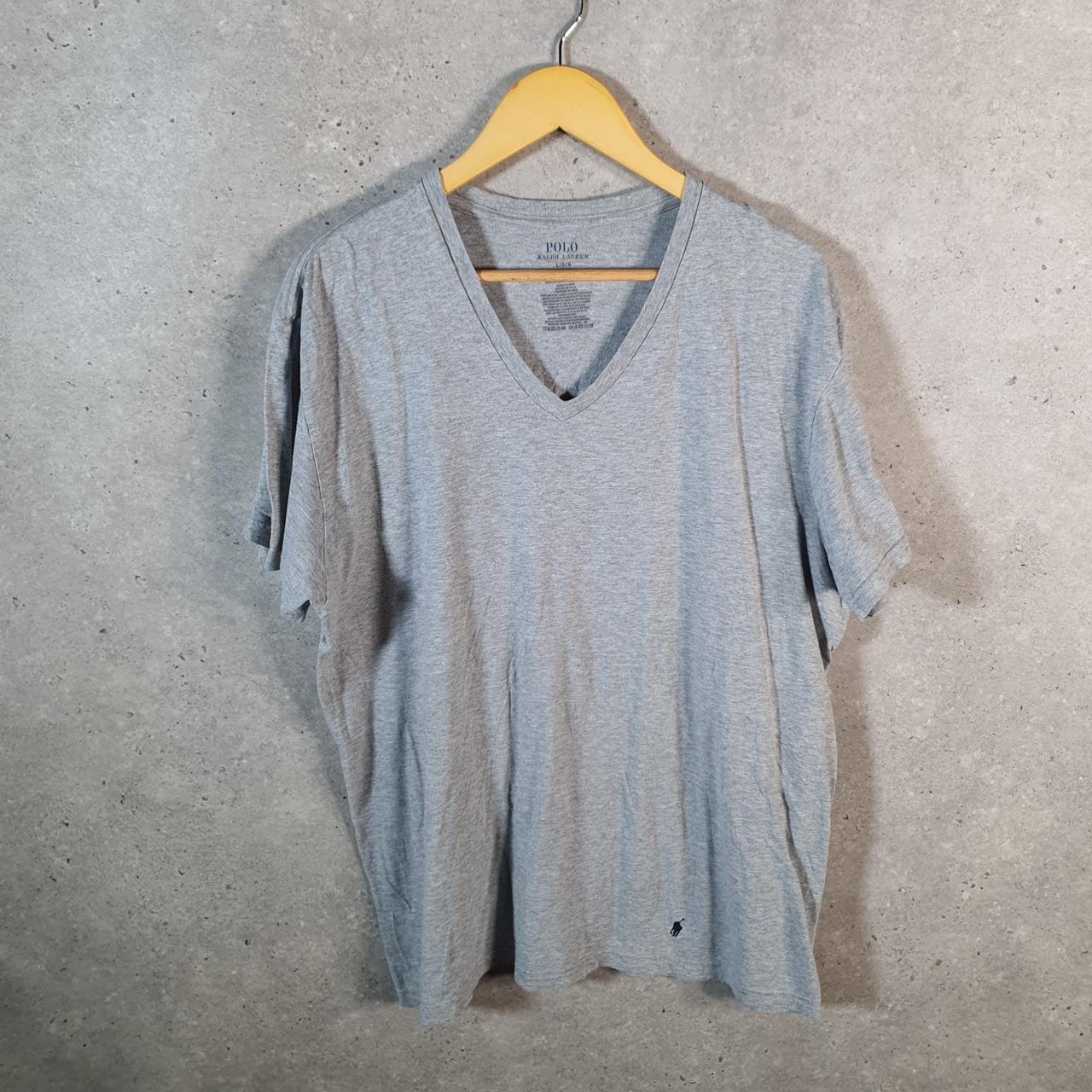 Vintage Ralph Lauren Polo Sport T Shirt Men’s Large Grey Classic Fit Embroidered Pony