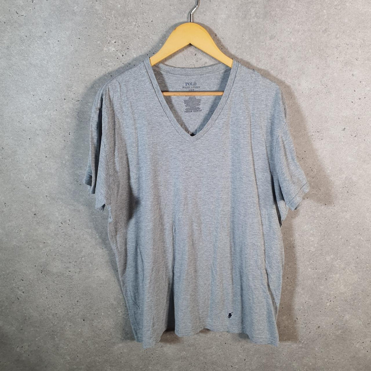 Vintage Ralph Lauren Polo Sport T Shirt Men’s Large Grey Classic Fit Embroidered Pony