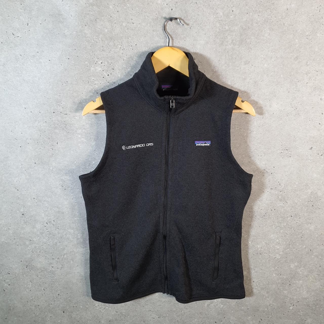 Vintage Patagonia Better Sweater Full Zip Fleece Vest Womens Medium Black