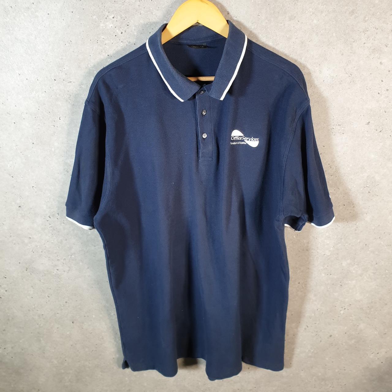 Vintage Nike Club Golf Embroidered Polo Shirt Men’s 2XL Casual Blue Swoosh Athletic