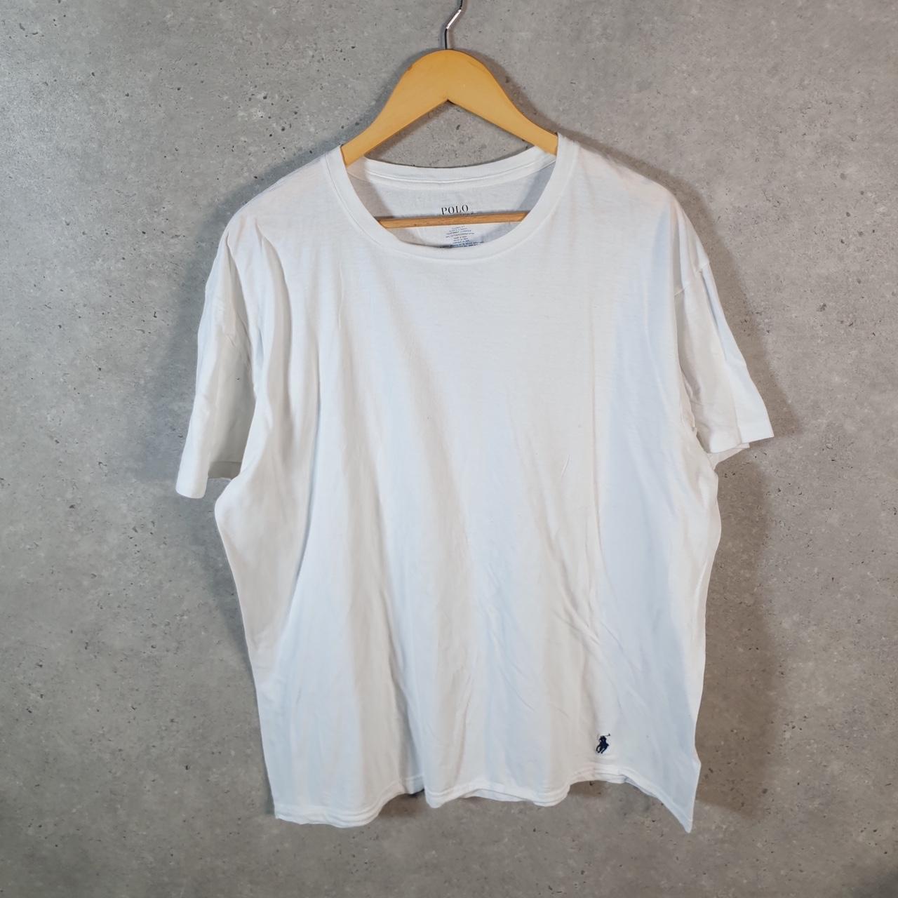 Vintage Ralph Lauren Polo Sport T Shirt Men’s XL White Classic Fit Embroidered Pony C9156