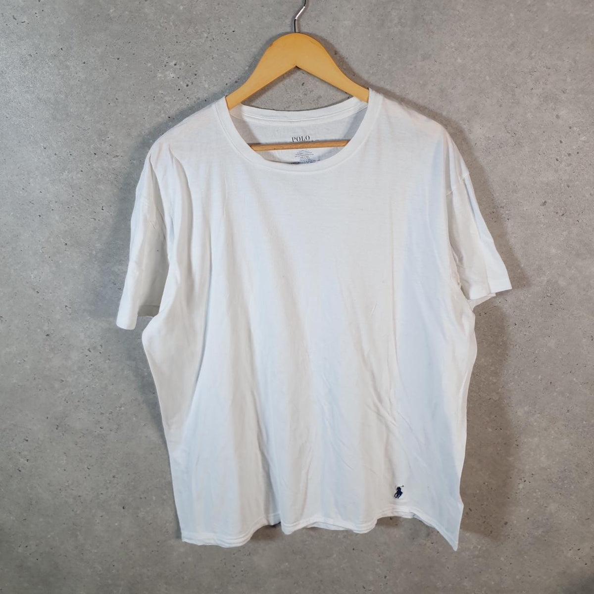 Vintage Ralph Lauren Polo Sport T Shirt Men’s XL White Classic Fit Embroidered Pony C9156
