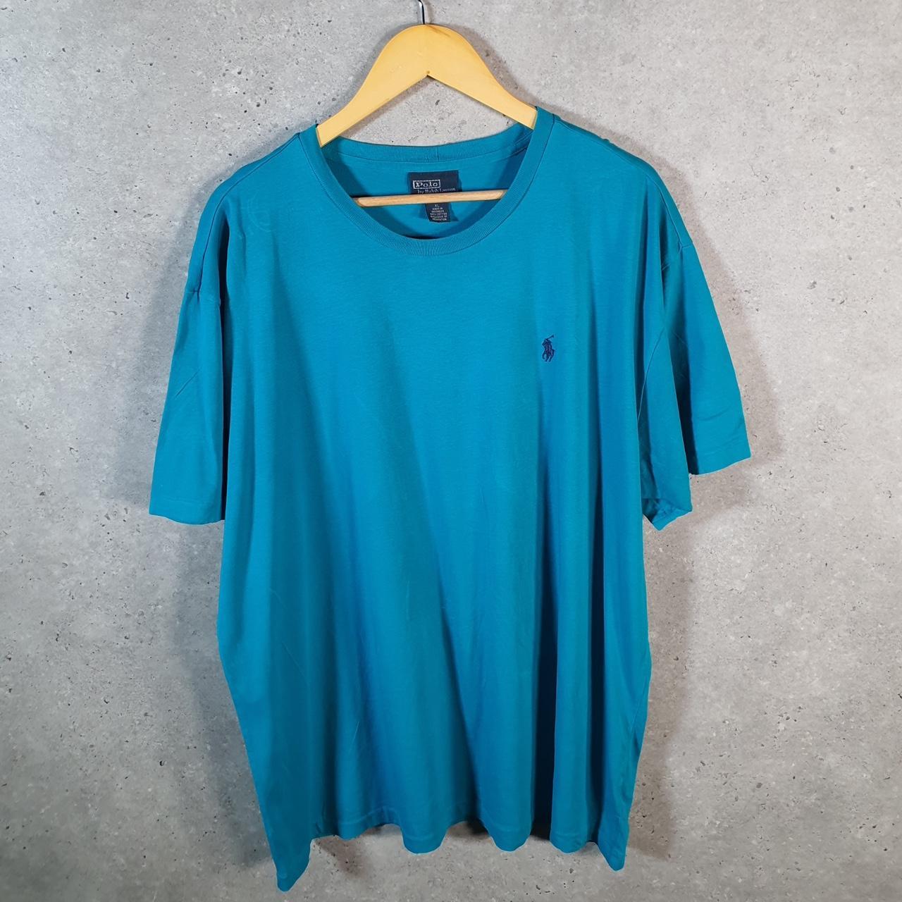 Vintage Ralph Lauren Polo Sport T Shirt Men’s XL Blue  Classic Fit Embroidered Pony C8721