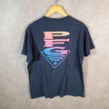 Vintage Columbia USA Flag T Shirt Shirt Men’s Large Navy Blue Logo Athletic