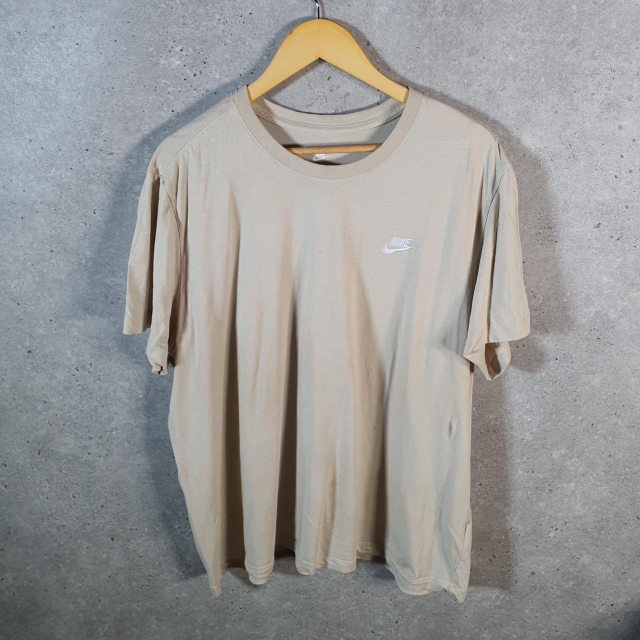 Vintage Nike Embroidered Club T Shirt Men’s XL Brown Swoosh Athletic