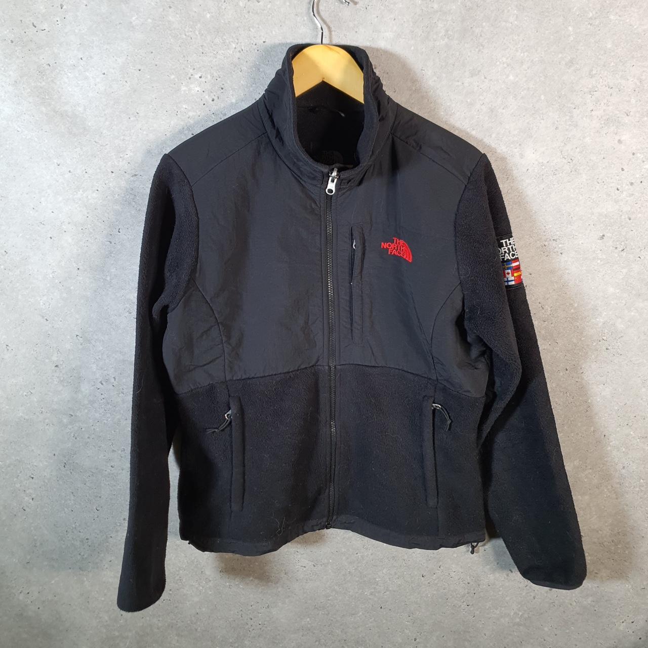 Vintage The North Face TNF Denali RU14 Fleece Sweatshirt Womens Medium Black Full Zip