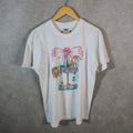 Vintage Anvil Ribbon Jewels Graphic USA 90s USA Single Stitch T Shirt Men’s Large White C9473