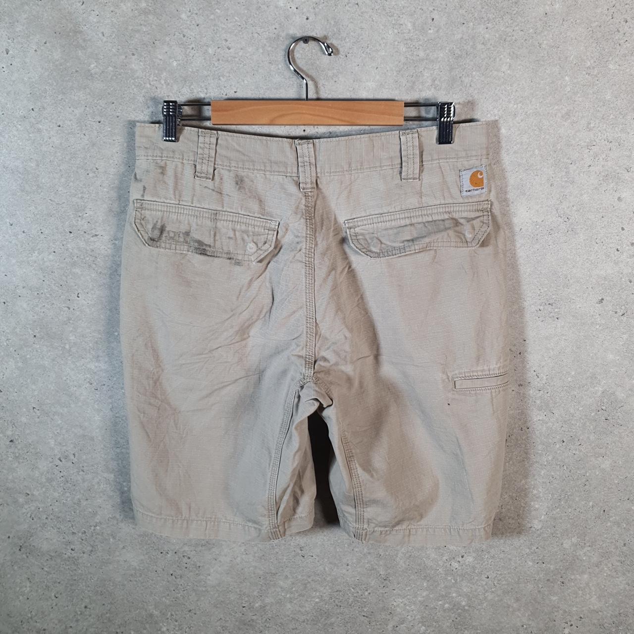 Vintage Carhartt Baggy Carpenter Shorts Jorts Cargo Men’s W33 Brown Relaxed Fit Workwear A4859