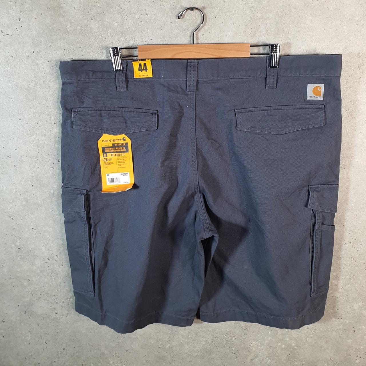 Vintage Carhartt Baggy Carpenter Shorts Jorts Cargo Men’s W44 Grey Relaxed Fit Workwear Big Fish Vintage