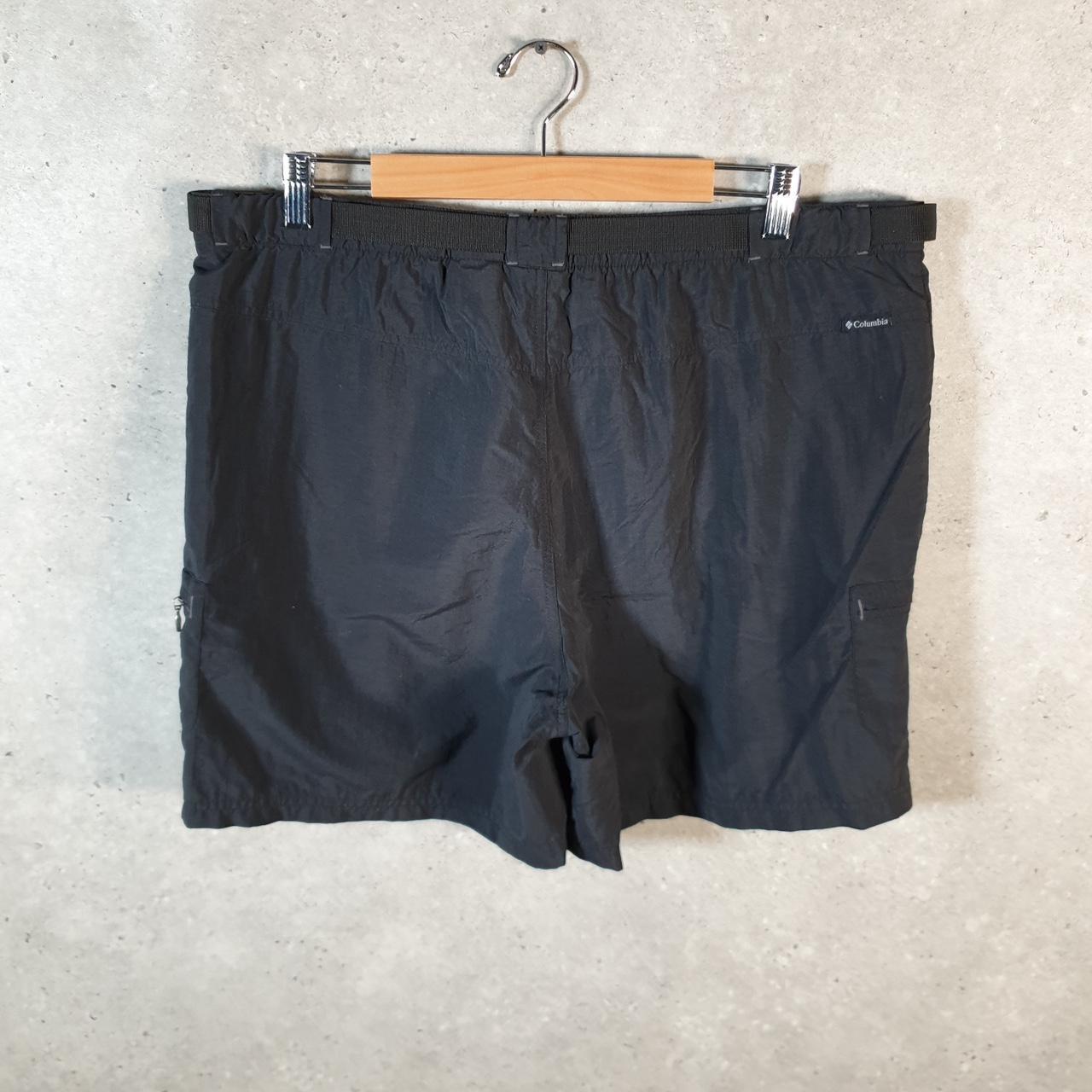 Vintage Columbia Performance Fishing Gear Shorts Womens XL Black Athletic Hiking
