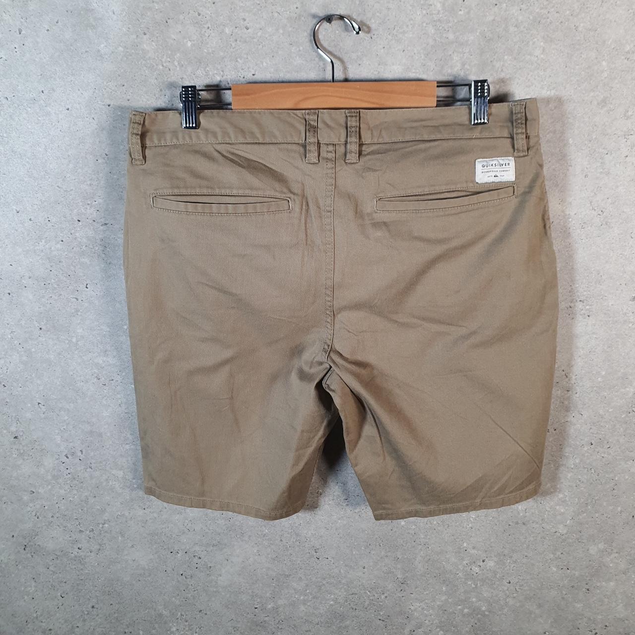 Vintage Quiksilver Chino Shorts Jorts Cargo Men’s W34 Brown Baggy Cotton