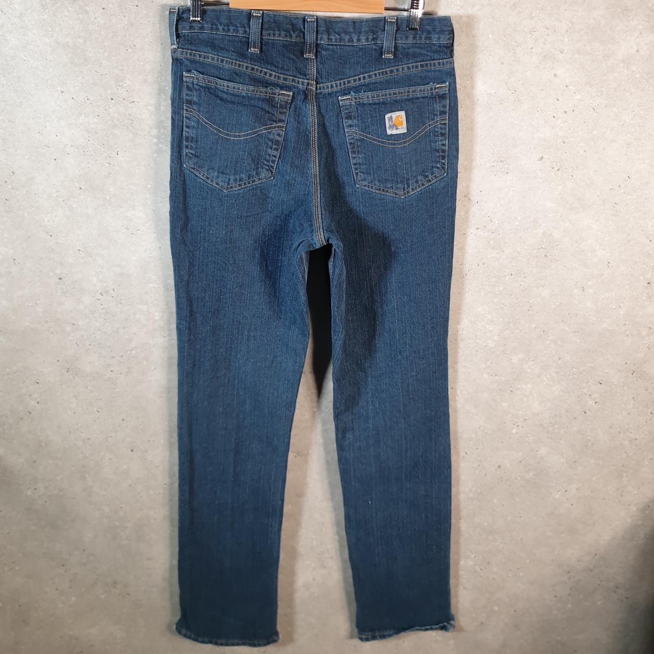 Vintage Carhartt Workwear Carpenter Jeans Mens W33 L36 Blue Denim Relaxed Fit USA