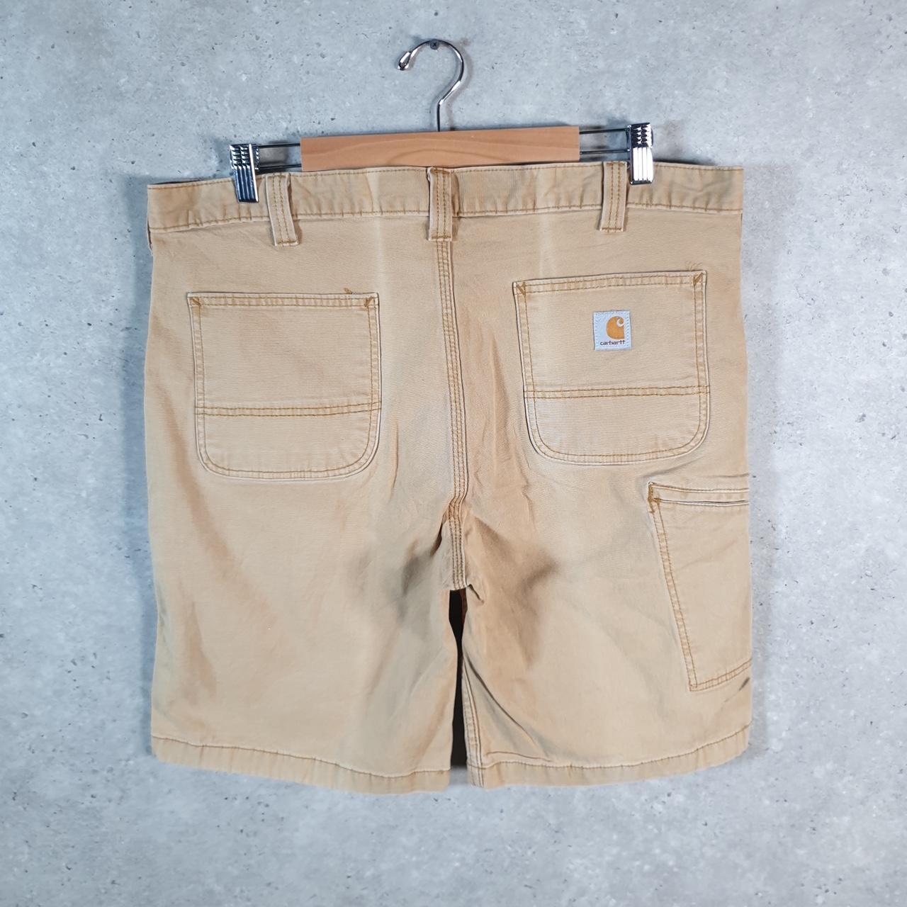 Vintage Carhartt Baggy Carpenter Shorts Jorts Cargo Men’s W38 Brown Relaxed Fit Workwear