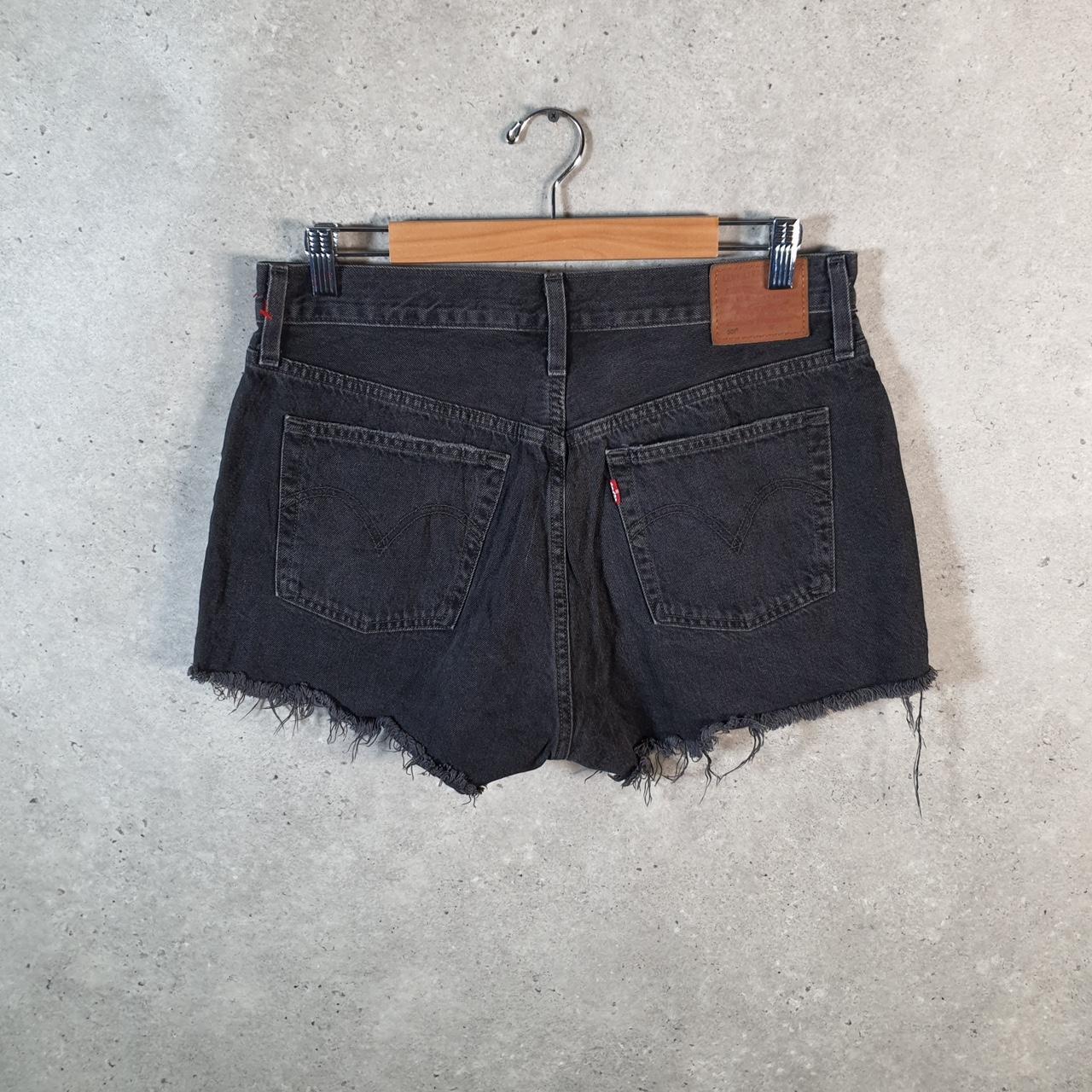 Vintage Levi’s 501 Cut Off Shorts Jorts Cargo Womens W31 Grey Relaxed Denim