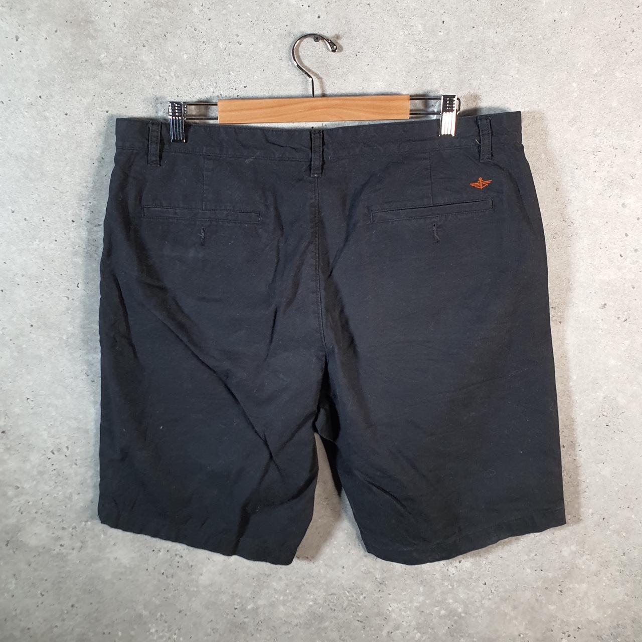 Vintage Dockers Chino Shorts Jorts Cargo Men’s W38 Black Baggy Cotton A4424