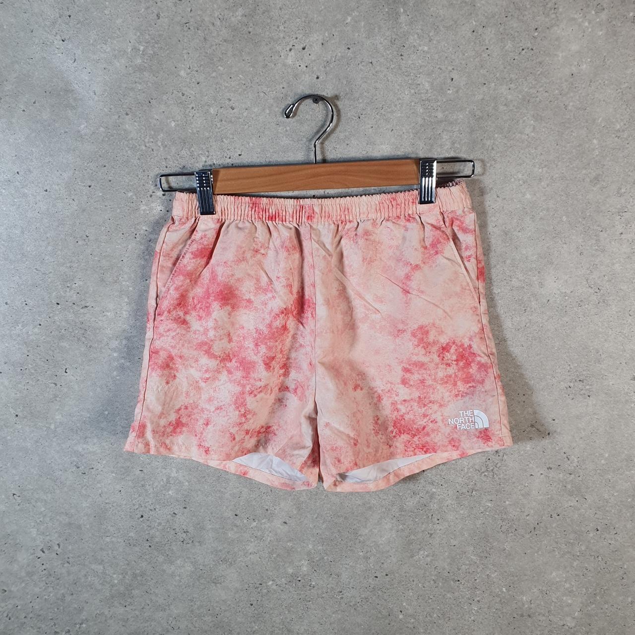 Vintage The North Face TNF Shorts Jorts Chino Cargo Girls Large Pink Baggy Cotton