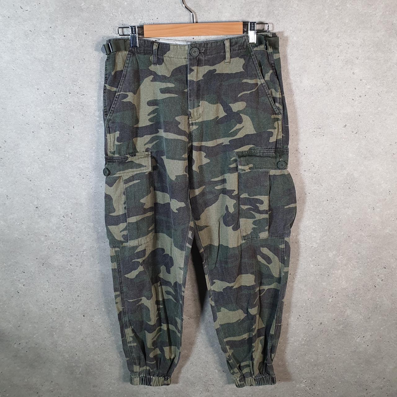 Vintage Fashion Nova Camouflage Army Cargo Trousers Mens Large Green RealTree Big Fish Vintage