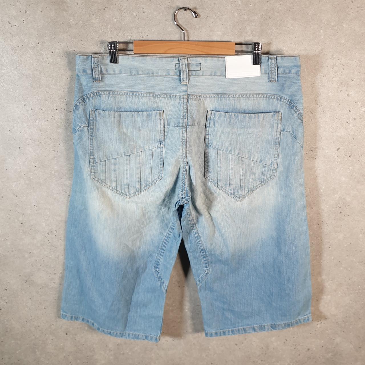 Vintage FSBN Baggy Y2K Hip Hop Jorts Shorts Mens 2XL Blue Denim USA