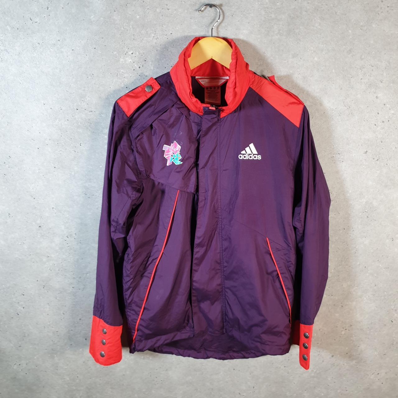 Vintage Adidas 2012 London Paralympic Games Windbreaker Mens XS Purple Full Zip