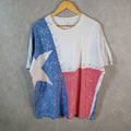Vintage Delta Texas Flag 90s USA Single Stitch T Shirt Men’s XL White