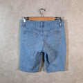 Vintage Lee Mid Rise Baggy Shorts Jorts Cargo Womens W30 Blue Relaxed Denim A4549