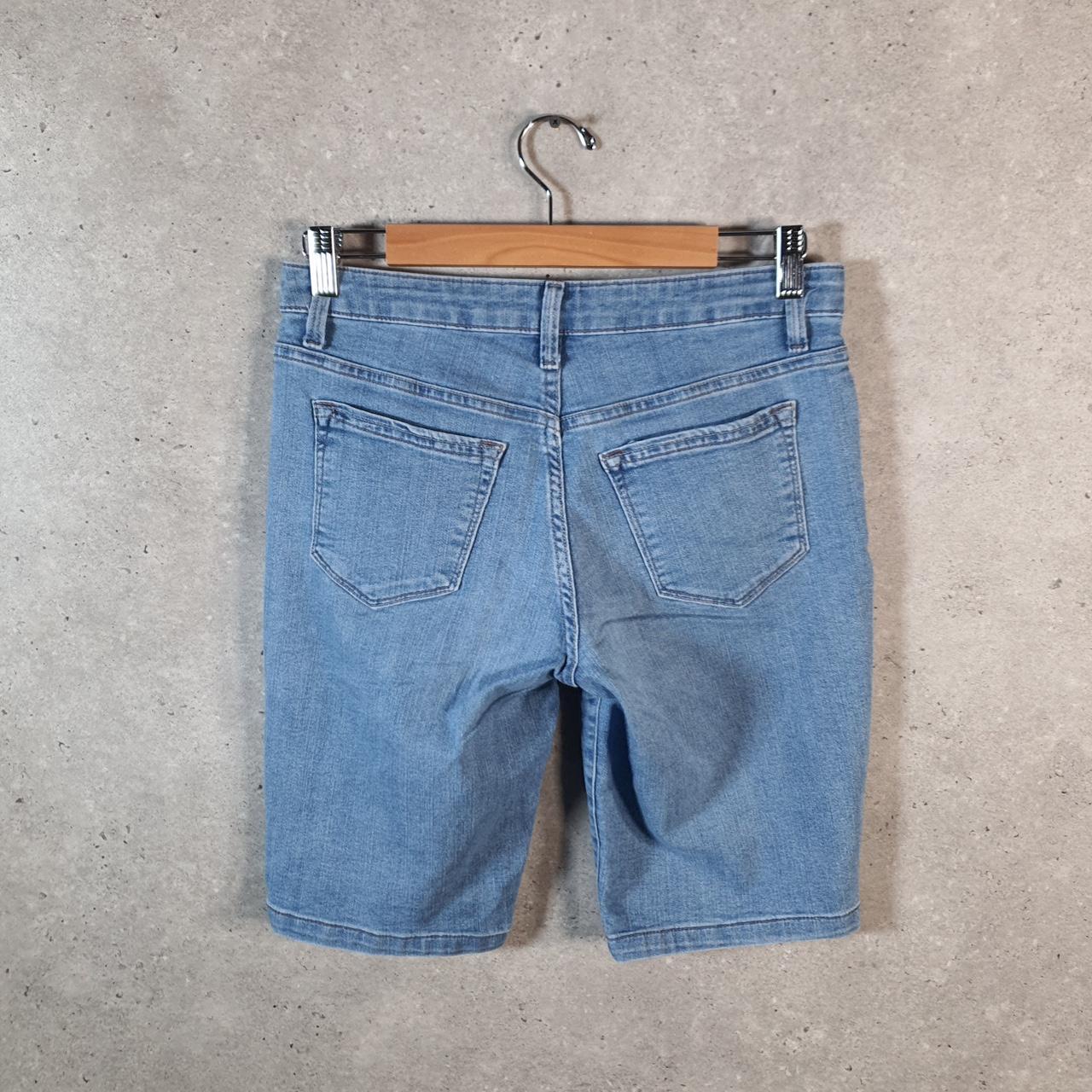 Vintage Lee Mid Rise Baggy Shorts Jorts Cargo Womens W30 Blue Relaxed Denim A4549