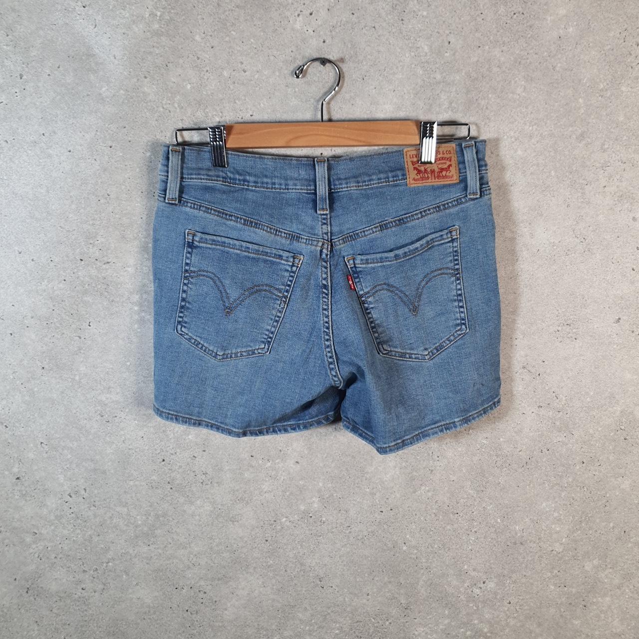 Vintage Levi’s Baggy Shorts Jorts Cargo Womens W29 Blue Relaxed Denim