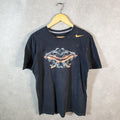 Vintage Nike Dragon Demon Graphic T Shirt Men’s Medium Black Logo Swoosh Athletic