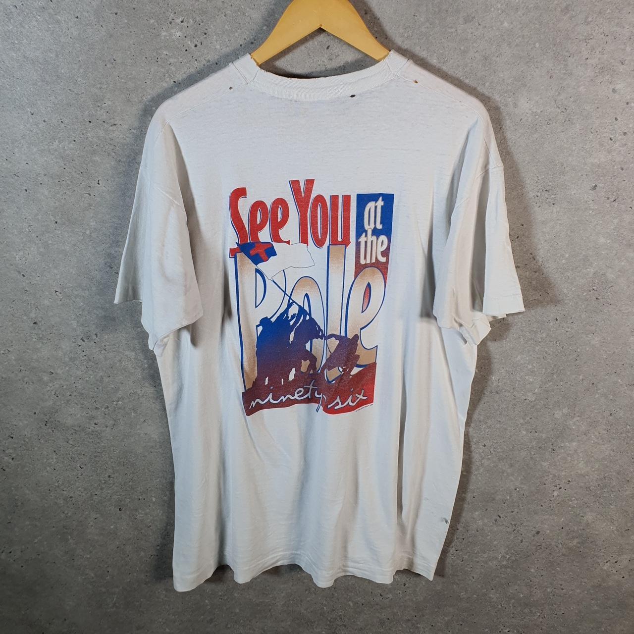 Vintage Fruit of the Loom 1996 See you At The Pole USA Single Stitch T Shirt Men’s XL White