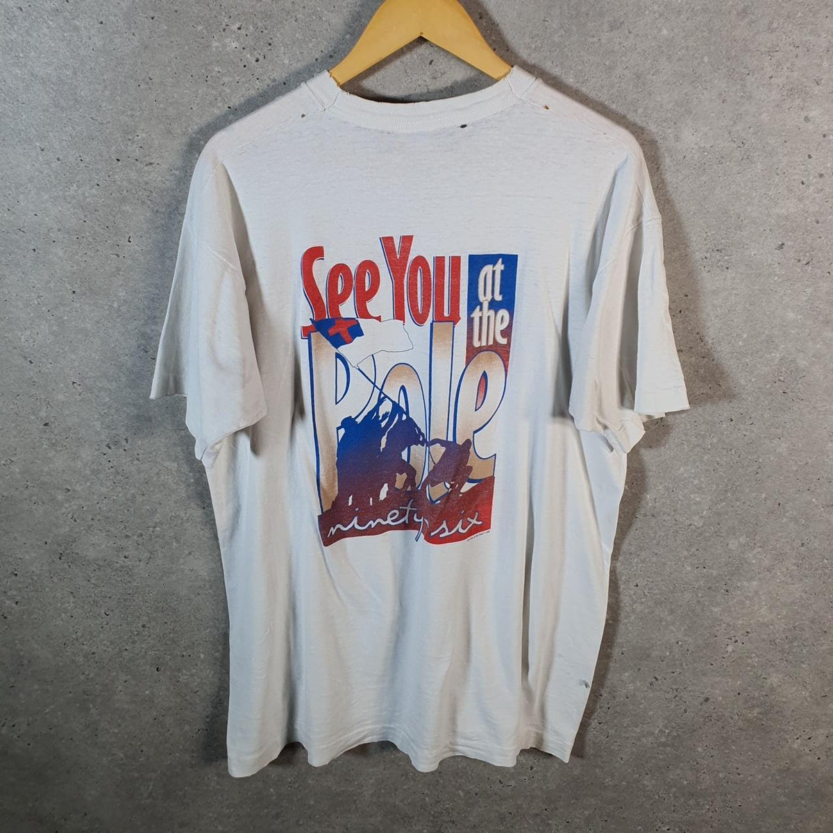 Vintage Fruit of the Loom 1996 See you At The Pole USA Single Stitch T Shirt Men’s XL White