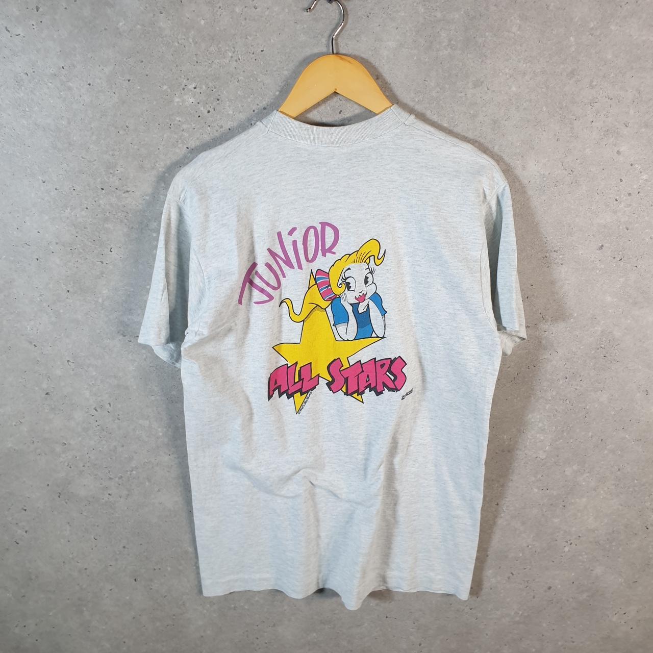 Vintage Fruit of the Loom Junior All Stars USA Single Stitch T Shirt Men’s Medium Grey