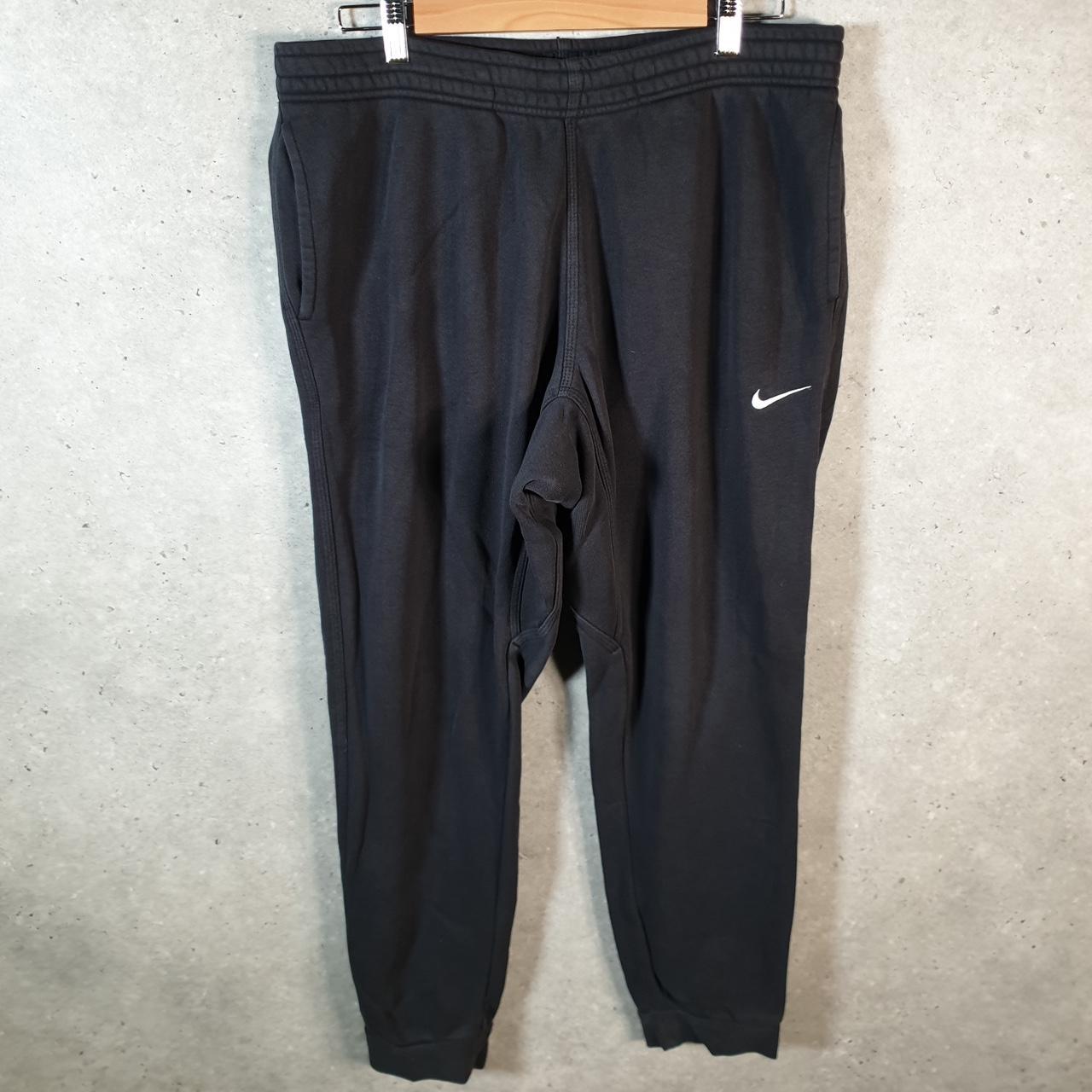 Vintage Nike Sweatpant Joggers Mens XL Black Embroidered Swoosh Sports Tracksuit - Big Fish Vintage