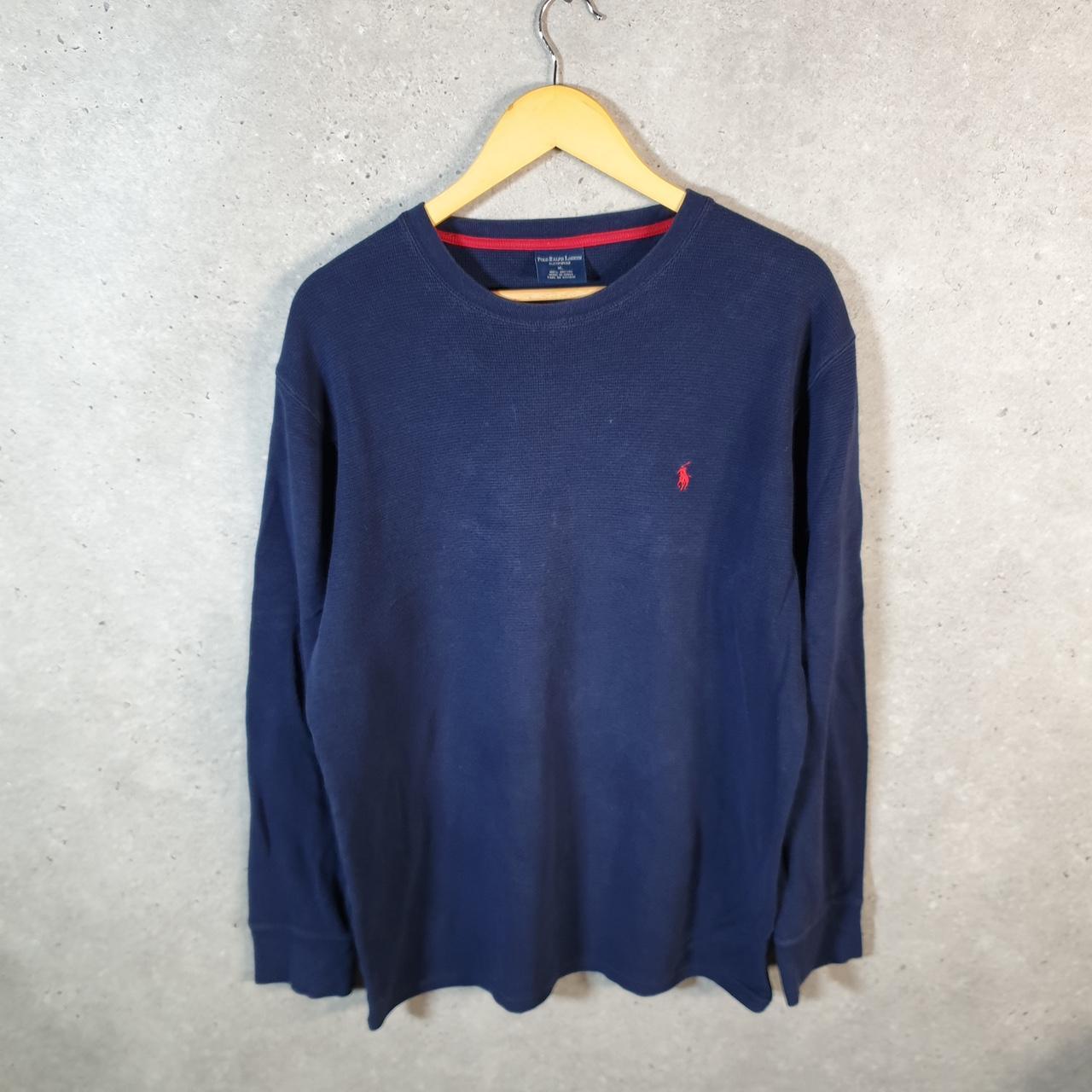 Vintage Ralph Lauren Polo Sleepwear Sweatshirt Men’s XL Navy Blue Cotton Pullover Pony