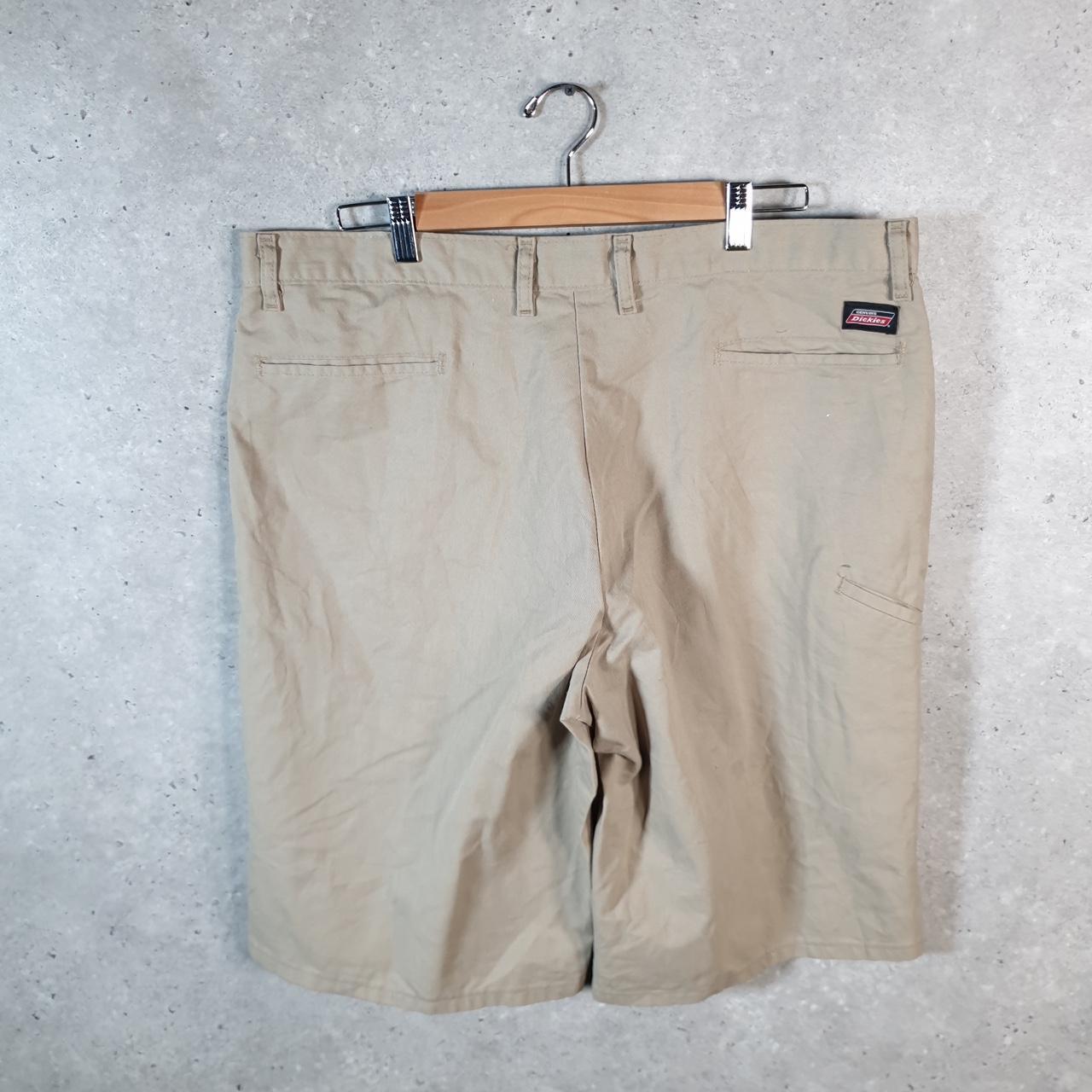 Vintage Dickies Baggy Chino Shorts Jorts Cargo Mens W38 Brown Relaxed Fit