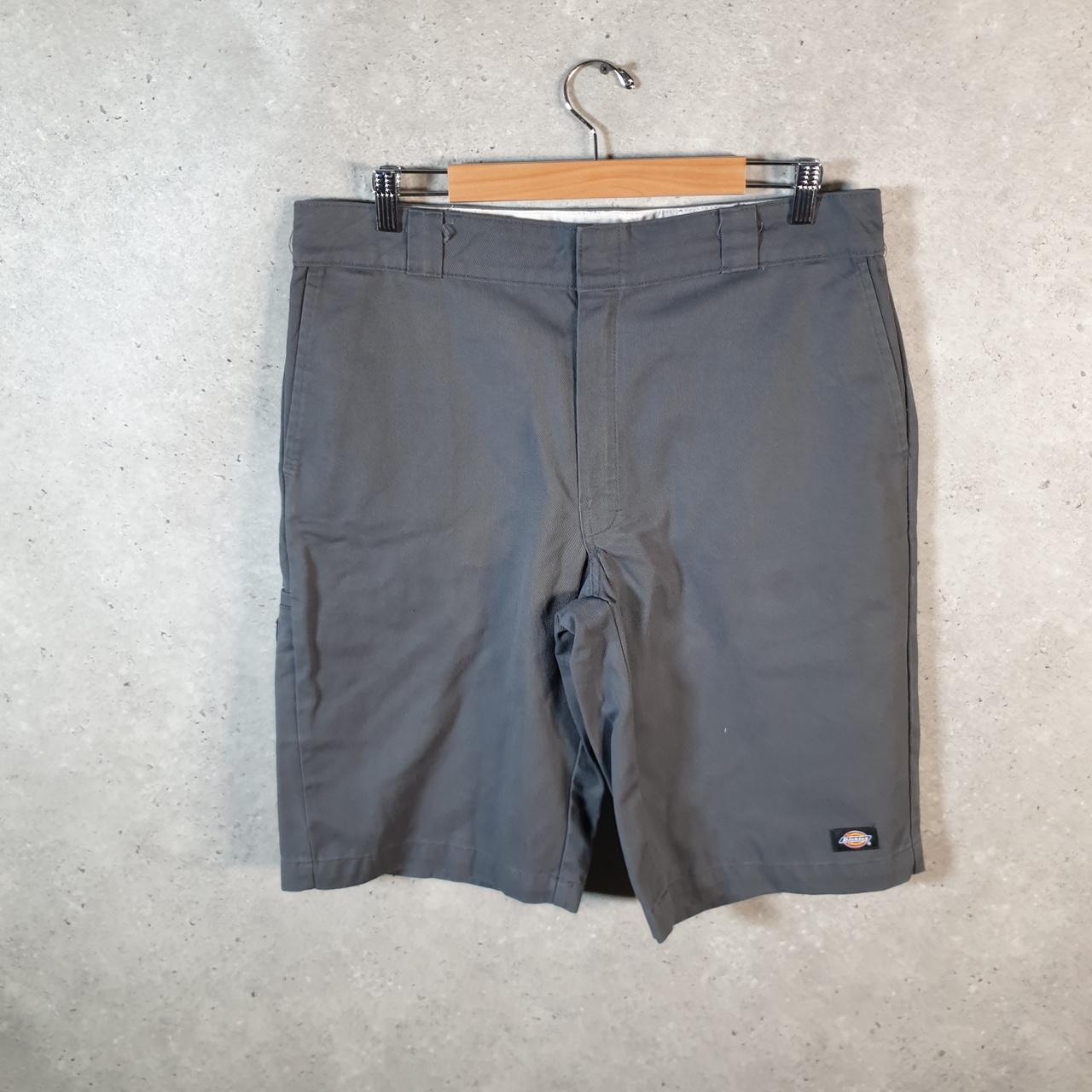 Vintage Dickies Baggy Chino Shorts Jorts Cargo Mens W36 Grey Loose Fit