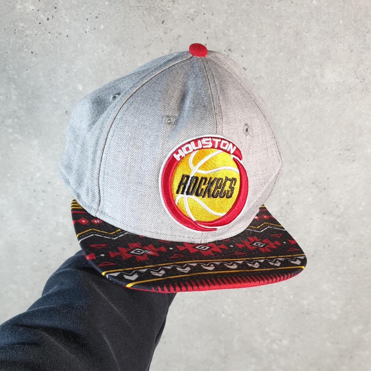 Vintage NBA Houston Rockets Harwood Classics Adjustable Cap Men’s USA Spellout Athletic C8525