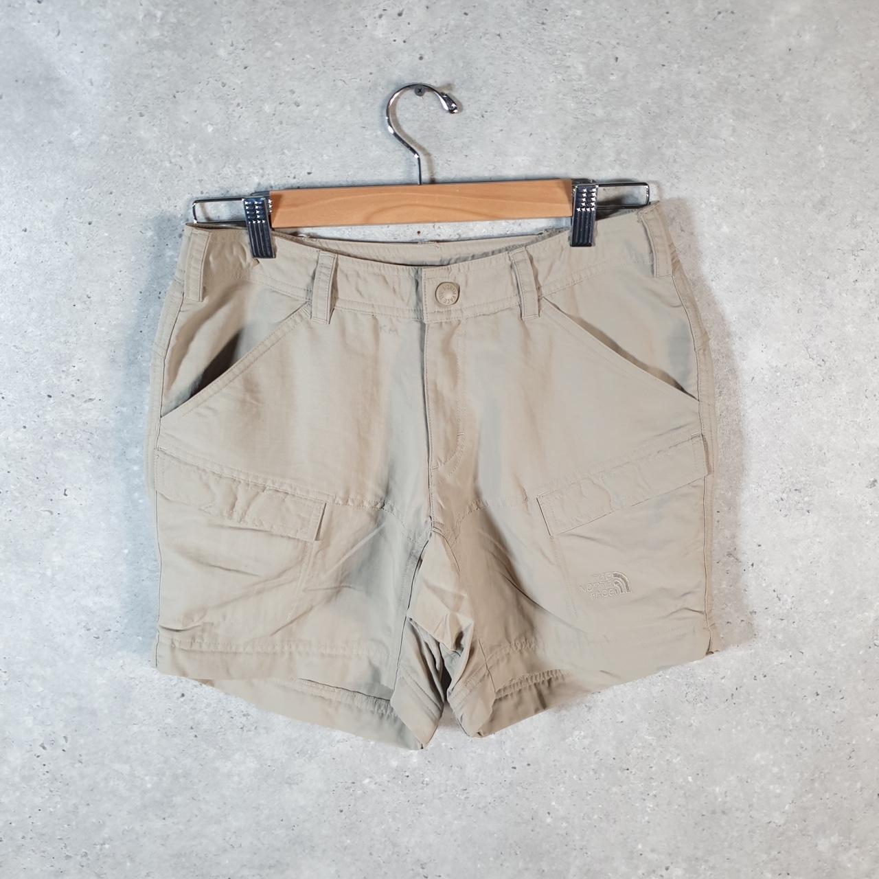 Vintage The North Face TNF Shorts Jorts Chino Cargo Womens UK8 Beige Baggy Cotton