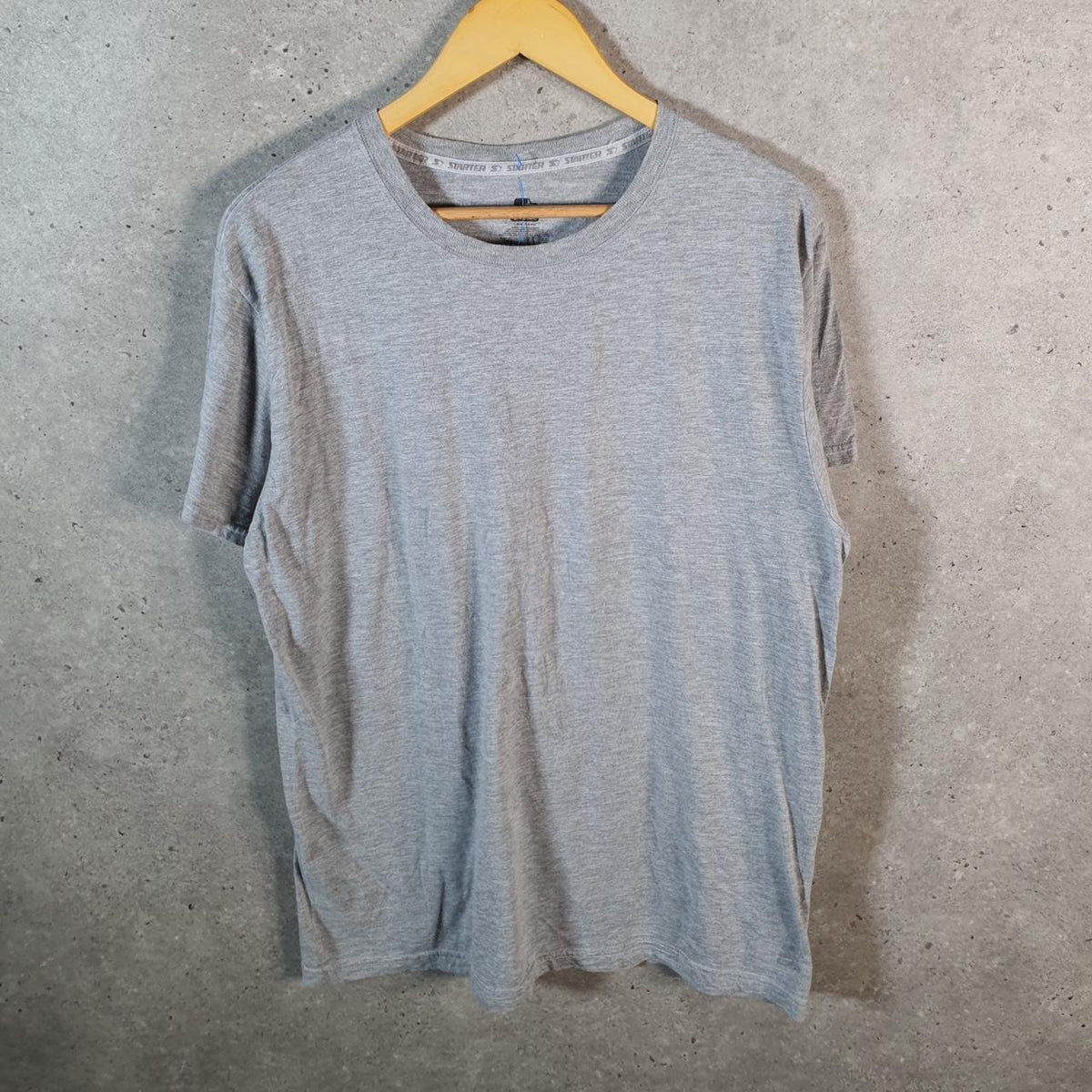 Vintage Starter Dri Star Crew Neck T Shirt Men’s Large Grey Casual Sports Logo