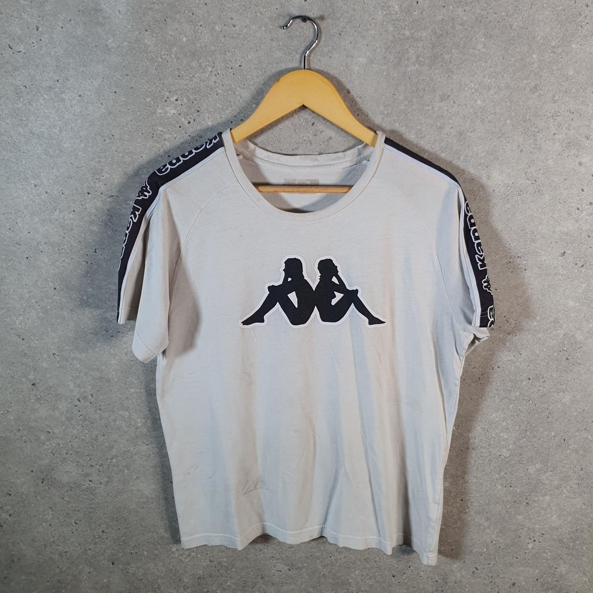 Vintage Kappa Graphic T Shirt Men’s Small White Casual Sports Logo Athletic