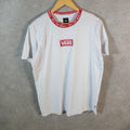 Vintage Vans Off the Wall Spellout T Shirt Men’s Large White Classic Fit Athletic Casual