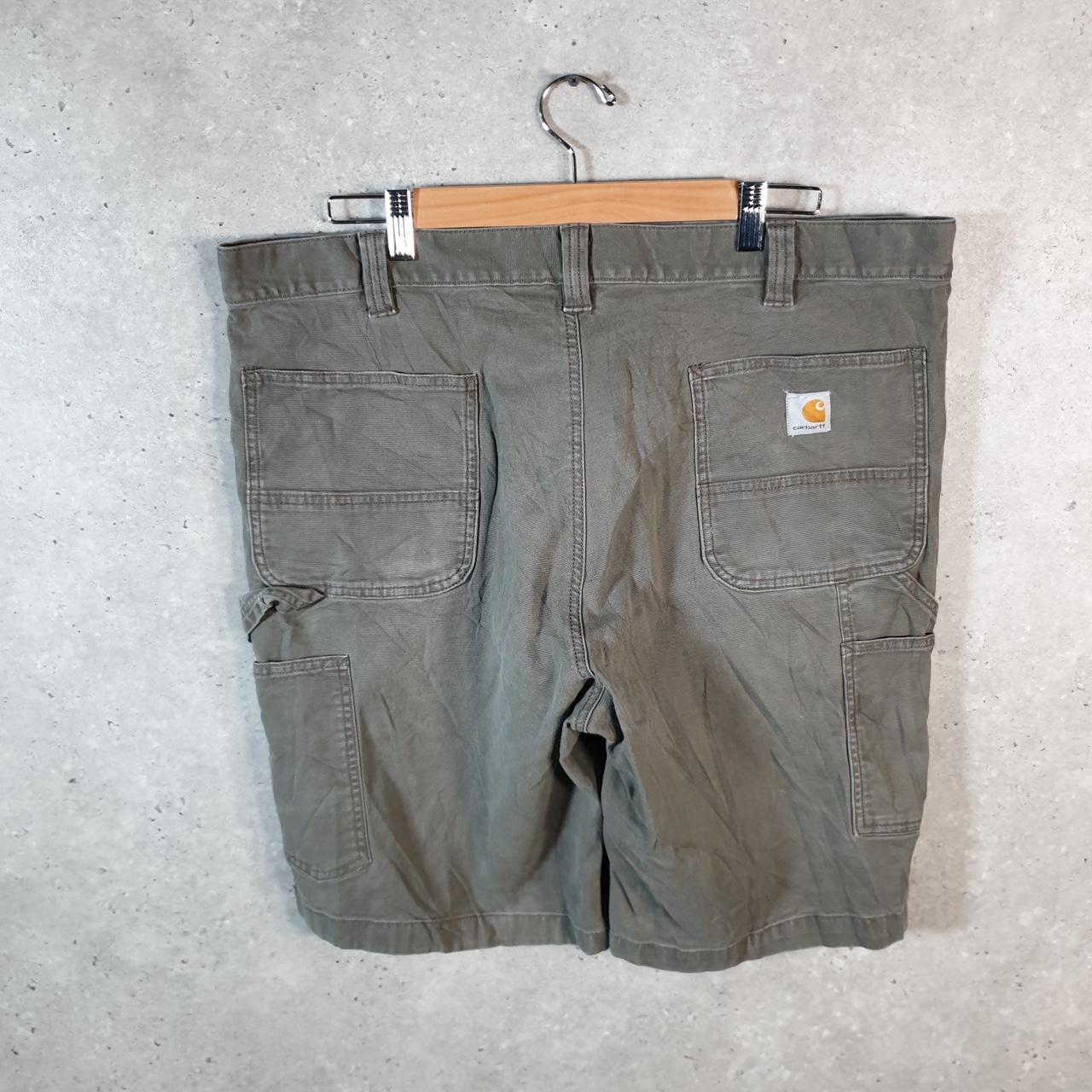 Vintage Carhartt Baggy Carpenter Shorts Jorts Cargo Men’s W40 Grey Relaxed Fit Workwear