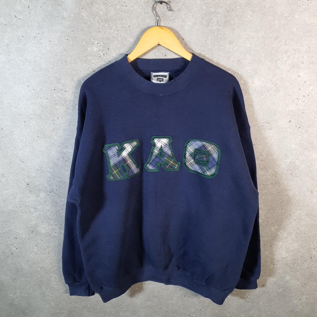 Vintage Lee Cotton Ultraweight Sweatshirt Men’s Large Navy Blue USA KAO Pullover